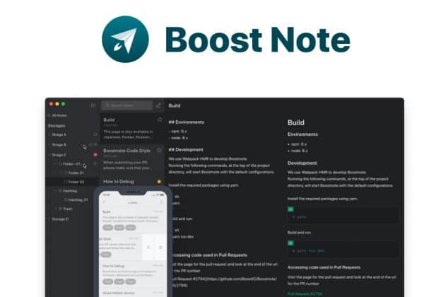 boostnote taking programmers